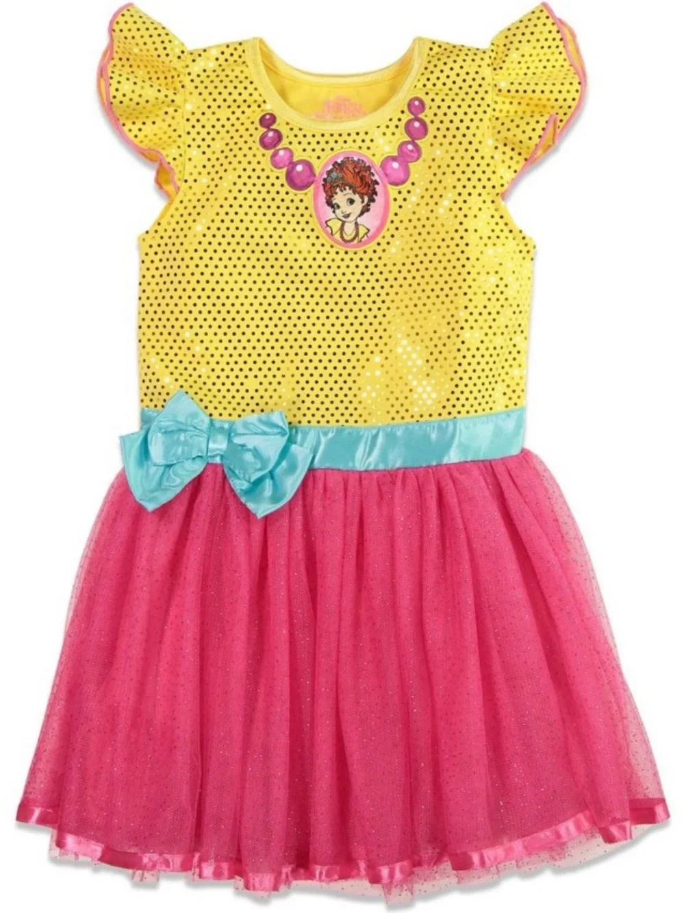 Disney Fancy Nancy Dress, Leggings & Headband Set Size 7/8 NWT